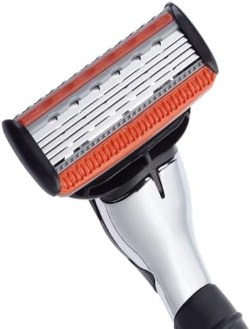 Personna M5 Magnum Razor with 5 Blades and Trimmer, 10 Refill Cartridges Included
