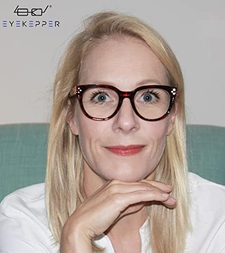 Eyekepper Oversize Reading Glasses Women Stylish Readers - Tortoise +2.00
