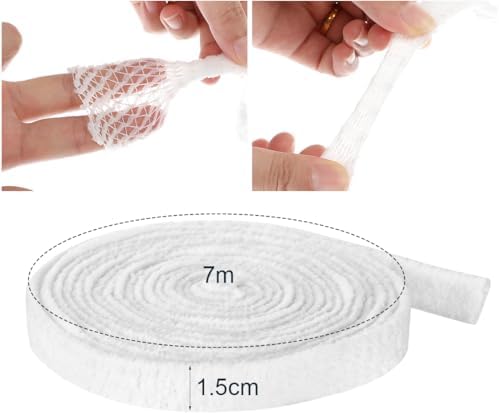 Elastic Tubular Bandage Stretch Net Dressing Retainer Elastic Gauze Bandage Tubular Wound Dressing, 23FT Long (Size 1)