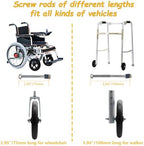 2 Pack Wheelchair Wheel - Environmentally Friendly PU material, 8 Inch Solid Tire,Wear-Resistant, Anti-Slip, Universal Wheelchairs, Walker and Various Cart Replacement