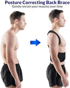 The Natural Posture Posture Corrector for Men and Women - Lumbar Back Brace and Shoulder Straightener - Helps Provide Lower Back Support and Relief - Adjustable, Comfortable and Easy to Wear