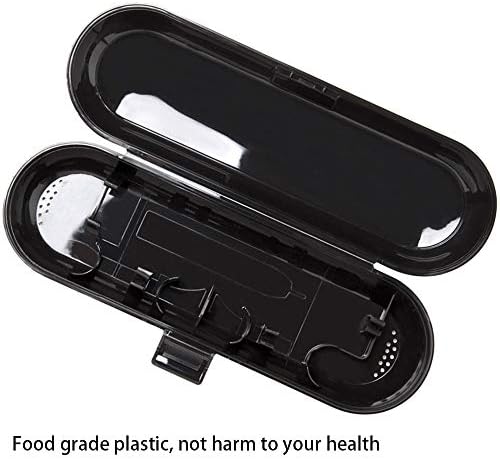 Nincha Plastic Electric Toothbrush Travel Case for Fairywill/TEETHEORY/Seago/Dnsly Series Sonic Electric Toothbrush, Black
