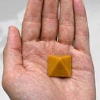 Amazing Gemstone Yellow Jasper Pyramid Crystal Healing Stones - 1" Great Pyramid Figurine of Natural Stone Pyramid for Meditation, Reiki, Chakra Balancing and Crystal Pyramids Grid