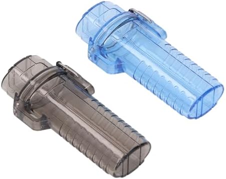 Pwshymi Water Proof Portable Compact Key Protective Case for Outdoor Activities Pocket Box for Hiking Camping Travel, 2Pcs (Black and Blue)