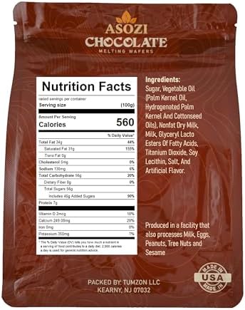 Super White Chocolate Melting Wafers – 2lb Resealable Bag, Premium Melting Chocolate Baking & Candy Coating Chocolate for Cookies, Truffles, Confections & Desserts (Super White Chocolate)