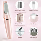 Electric Callus Removers for Feet, Haootadiy Electric Foot Callus Remover Pedicure Kits Rechargeable with12 in 1, Removes Dry Skin for Smoother Feet, Foot Care for Dead Skin Ideal Gift, Assorted