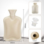 Hot Water Bottle Rubber with Soft Cover (2 Liter) Hot Water Bag for Cramps, Pain Relief, Removable Hot Cold Pack Hot Water Bed Warmer