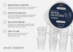 Nasal Dilators for Sleeping Extra-Small (XS) - Nostril Opener - Anti Snoring Nose Vents - Medical Grade Silicone Snore Stopper - Snoring Solution to Stop Snoring