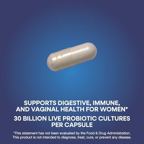 Nature's Way Fortify Daily Probiotic for Women, 30 Billion Live Cultures, 10 Strains, Prebiotics and Probiotics for Women, Supports Digestive and Immune Health* No Refrigeration Required, 30 Capsules