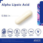 Pure Encapsulations Alpha Lipoic Acid 200 mg - 200mg ALA - Liver & Antioxidant Support* - for Nerve Health & Carb Metabolism - Vegan & Non-GMO Supplement - 120 Capsules