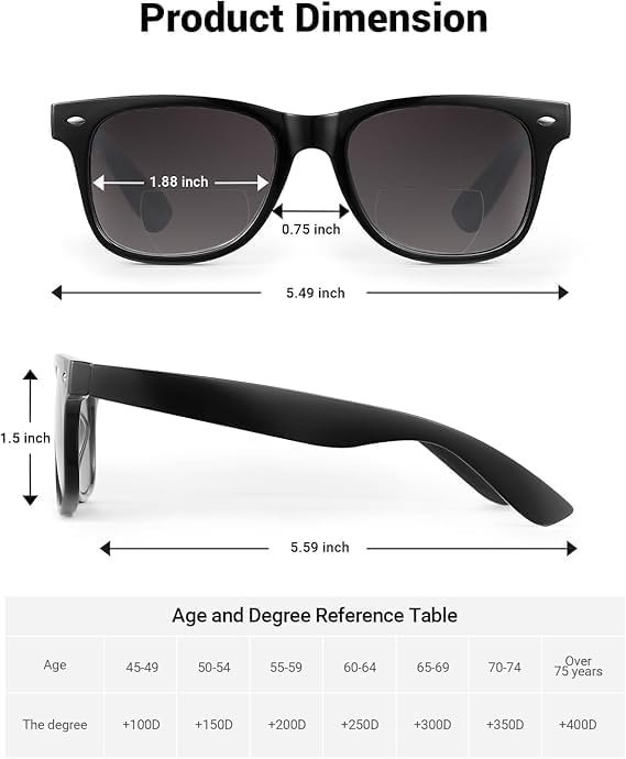 LADEESSE 3 Pack Bifocal Reading Sunglasses for Women, UV400 Sun Readers Glasses Spring Hinge Outdoor Sunglasses