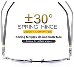 YIMI 2 Pack Invisible Bifocal Reading Glasses Sunglasses Spring Hinge UV Protection Sun Readers Anti Blue Light Eyewear