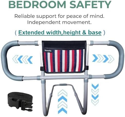 Adult Bed Rails for Seniors; Bed Rails for Elderly Adults Safety; Bed Cane Stand Assist Bed Rail; Handicap Grab Bars Pull Up Assist for Bed; Assist for Getting in or Out of Bed; Load 350lbs