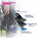 Powerstep SlenderFit Insoles - 3/4 Length, Neutral Arch Support Insoles for Women's Fashion Shoes, Heels and Boots, Low Profile Design, Odor Control, Ball of Foot Cushioning (Black & Khaki)