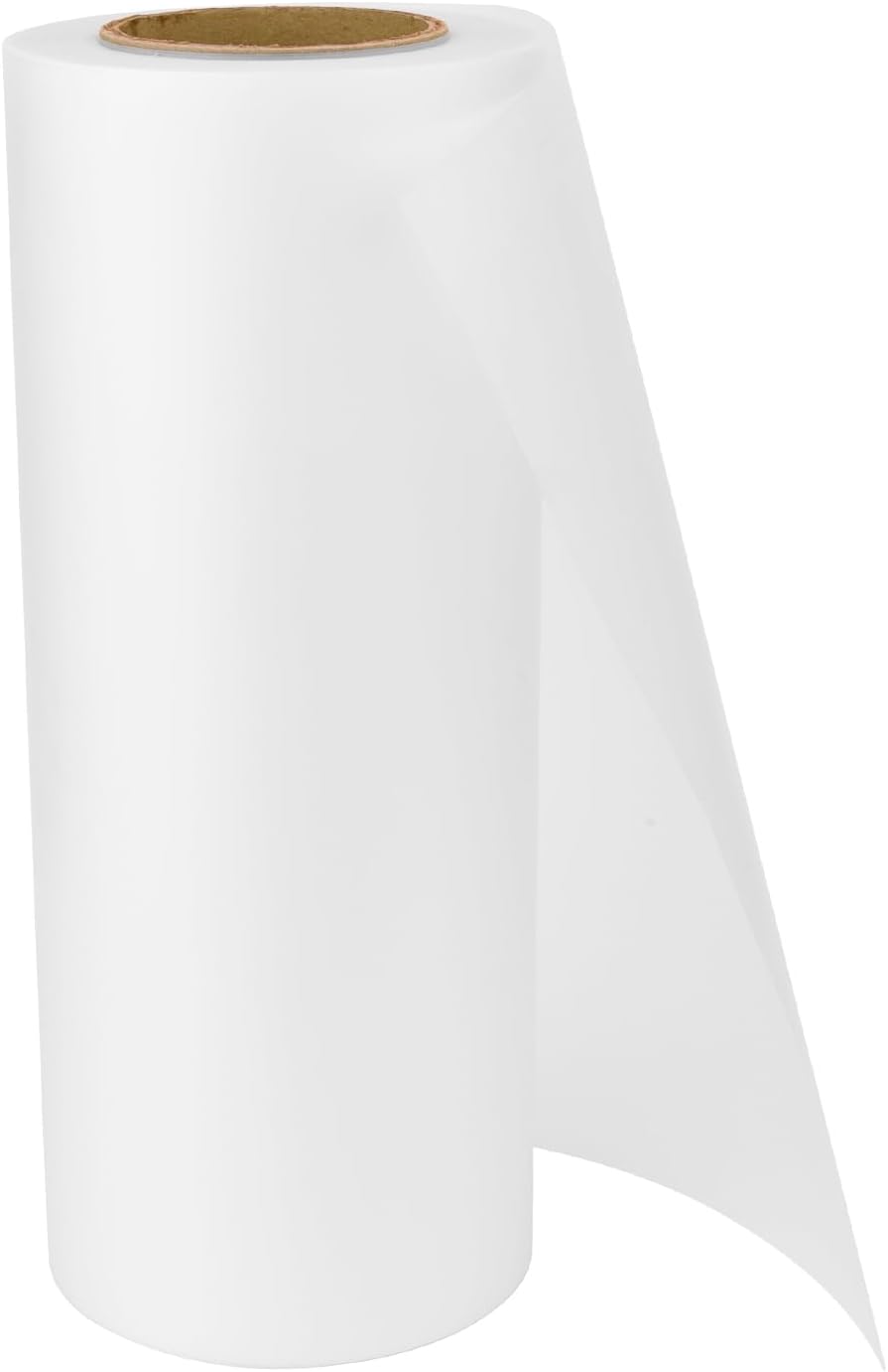 DTF Transfer Film Roll 11.8" x 328ft,Double Sided Glossy Clear PreTreat PET Heat Transfer Paper, Cold and Hot Peel, Direct to Film for T-Shirts Textile