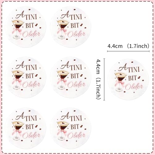 Ercadio 40 Pack Edible Martini Party Cupcake Toppers Drink Topper Picks Coffee Espresso Martini Themed for A Tini Bit Older Party Bachelorette Party Supplies