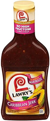 Lawry's Caribbean Jerk with Papaya Juice Marinade, 12 fl oz (Pack of 6)