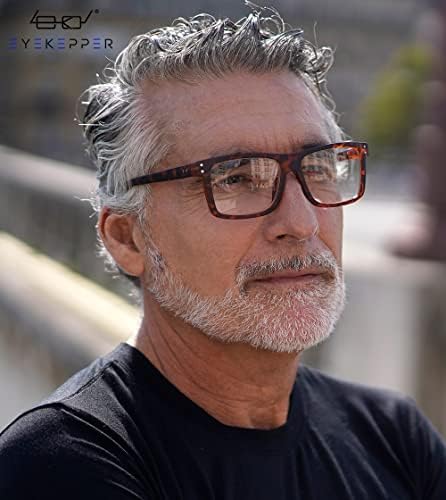 Eyekepper Oversized Reading Glasses Square Large Frame Readers for Men and Women