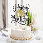 happy 58th birthday cake topper,58 birthday party cake decorations