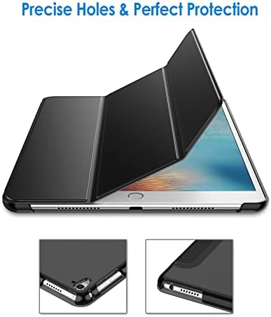 JETech Case for iPad Pro 9.7-Inch 2016 Model (Not for iPad 9.7 5/6 2017/2018), Smart Cover Auto Wake/Sleep (Black)