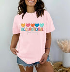 Occupational Therapy Shirt for Women Occupational Therapist Tshirt OT Month Assistant Tee Tops
