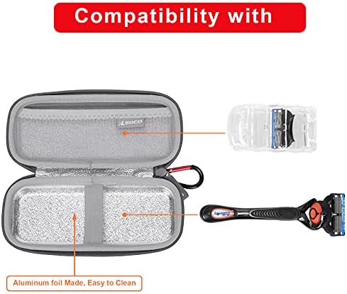 RLSOCO Case for Razors,Hard Case Compatible With Gillette Fusion5 & Proglide Shield Men's Razor (Bag Only)