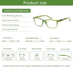 JOSCHOO 5-Pack Reading Glasses Blue Light Blocking Spring Hinge Readers for Men Women Computer Eyeglasses (5Clours-5, 3.0, x)