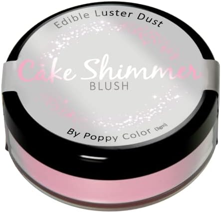 Cake Shimmer by Poppy Color - Edible Luster Dust - For Cakes, Cupcakes, Cake Pops & More (Blush)