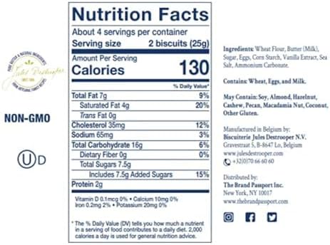 Jules Destrooper Butter Crisps, 3.5 Oz
