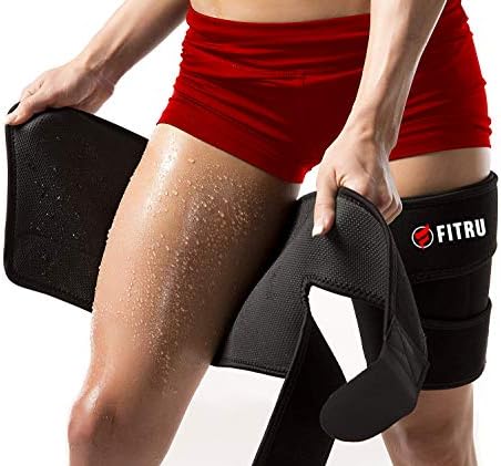 Fitru Premium Thigh Trimmers for Men & Women - Body Wrap Sauna Waist Trainer for Your Legs