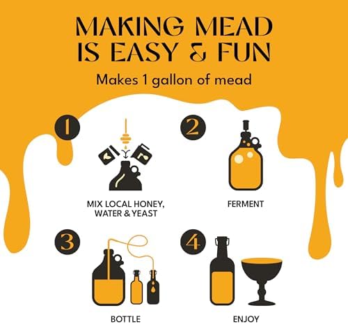Craft A Brew - Mead Recipe Kit Refill - Staggered Mead Yeast Nutrients - For Healthy and Productive Yeast Fermentation - Ingredients for Home Brewing - Mead Making Supplies - Yields 1 Gallon