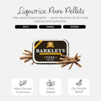 Barkleys Black Licorice Candy, Licorice Pellets - Gluten Free Licorice, Vegan- Black Licorice Intense (1 Can x 16 gr.)