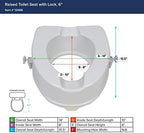 Drive Medical 12066 Premium Raised Toilet Seat, Standard Seat, White