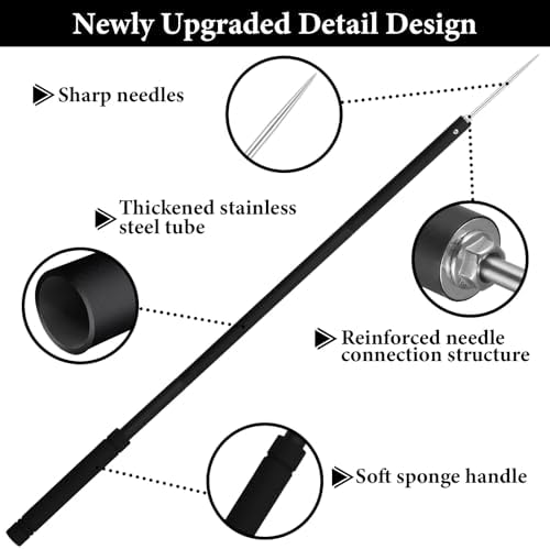Garbage Picker Upper Tool, Trash Picker Stick Extend 32-47 inch Ergonomic Design Concept Thickened Stainless Steel Material Sturdy Suitable for Paper Towels cans and Plastic Bottles.