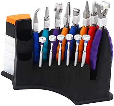 Optical Eyeglass Tool Kit Professional Glasses Repair Kit with 6 Magnetic Eyeglass Screwdrivers, 8 Eyeglass Pliers and Stand Holder, Optical Tools Eyeglass Adjustment Tools