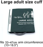 Universal NIBP Cuff for Large Adult, 33-47 cm Single Tube Reusable Nylon Replacement Blood Pressure Cuff, No Connector