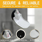 Shower Foot Pedals with Foldable Shaving Leg Hair with Strong Suction Cups for RV bathrooms