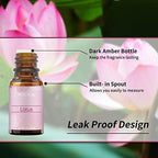 BURIBURI Lotus Essential Oil 100% Pure, Undiluted, Natural, Organic Aromatherapy Lotus Oils 10ML for Diffuser Soap Candle Making Home