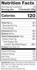 Candy Envy - Individually Wrapped Caramels - Silver Wrapper - 2 Pound Bulk Silver Candy