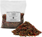Red & Green BELL Peppers 8 Ounce Bulk Bag-Heat Sealed to Maintain Freshness-Crushed & Dried Spice Seasoning