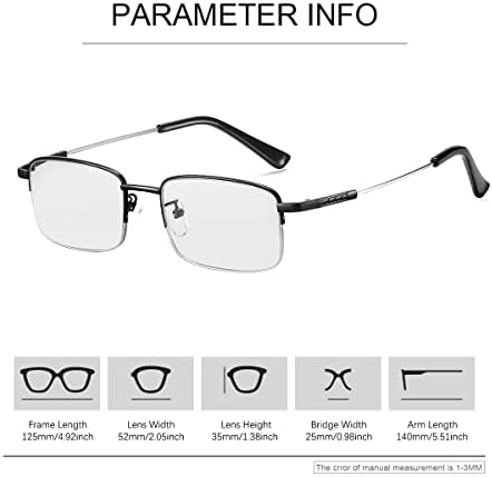 LJIMI Photochromic Progressive Multifocus Reading Sunglasses UV400 Protection Transition Sun Readers Anti Blue Light Glasses