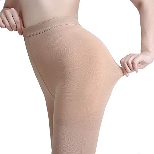 AMZAM® Medical Compression Pantyhose for Women & Men, Closed Toe 15-20 mmHg Graduated Compression Stockings Waist High Support Leggings, Support Hose for Varicose Veins, Edema, Post Surgery, Beige M