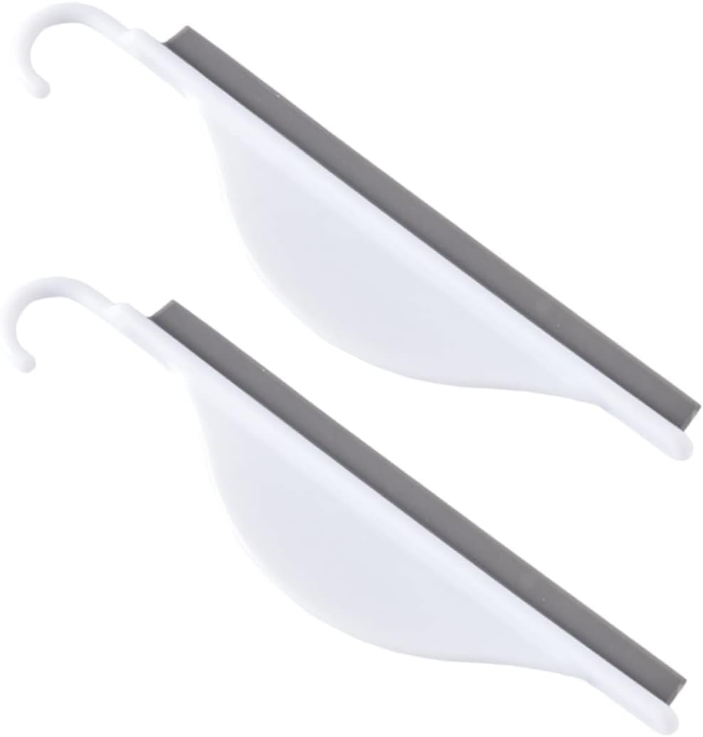 2pcs Silicone Mirror Wipe Squeegee Glass Cleaning Tool for Bathroom and Kitchen Easy to Use Protects for and Tiles