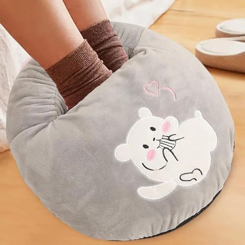 Yeory Electric Foot Warmer Cotton Desk Foot Warmer with 3 Temperature Settings Portable Foot Warmer Foot Warmer for Bed