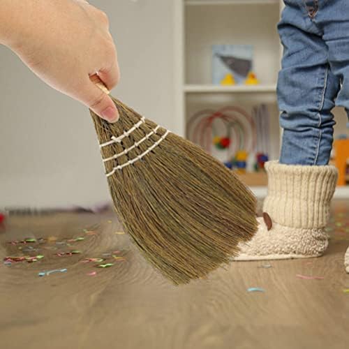 DOITOOL Desktop Broom Portable Tabletop Cleaning Broom Short Handle Dust Brush for Office Car Furniture Blinds 11.22X5.90X0.98In
