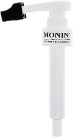 Monin - Syrup Pump, Exclusively for 750ml (25.4 fl oz) Glass Bottles | Mess-Free Dispensing + Tip Cover Included (White)