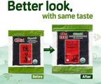 CHOI's 1 Organic Roasted Seaweed, Gim, Sushi Nori/ (50 full sheets)/ Product of Korea/ Gold Grade- Vegan, Keto, Gluten Free, Full of Fiber, Vitamin, Mineral, High protein, Omega 3's