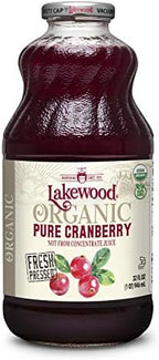 Lakewood 100% Juice Pure Cranberry -- 32 fl oz - 2 pc