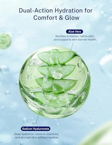 10oz Microcurrent Conductive Gel – Hydrating Gel with Hyaluronic Acid & Aloe Vera – Fragrance-Free, Paraben-Free, Non-Irritating – Safe for All Skin Types