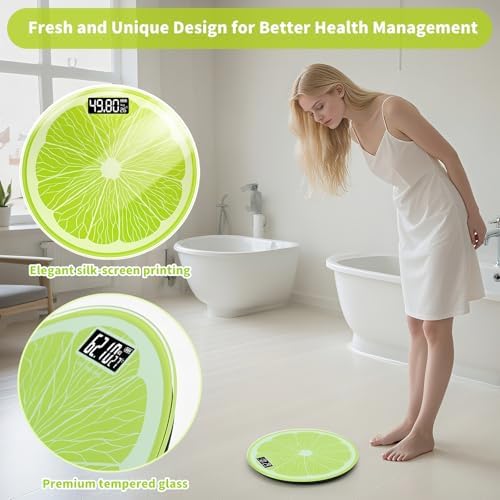 Rechargeable Bathroom Scale – Accurate Digital Weight Scale (±0.1 lb), 400 lbs Capacity, Large LED Display, No Batteries, Step-On Technology for Easy Home Use